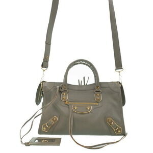 Balenciaga Classic Metallic City Shoulder Bag